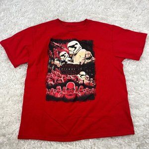 Star Wars Boys Sz 16/18 Red Storm Trooper Authentic T Shirt Short Sleeve Cotton